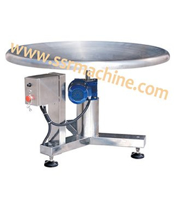 Automatic motorized packing rotary table for collecting goods
